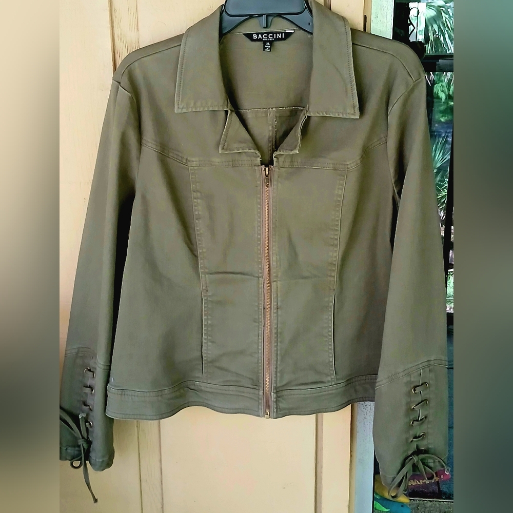 Military green denim jacket XL in EUC *FINAL* - Picture 3 of 12